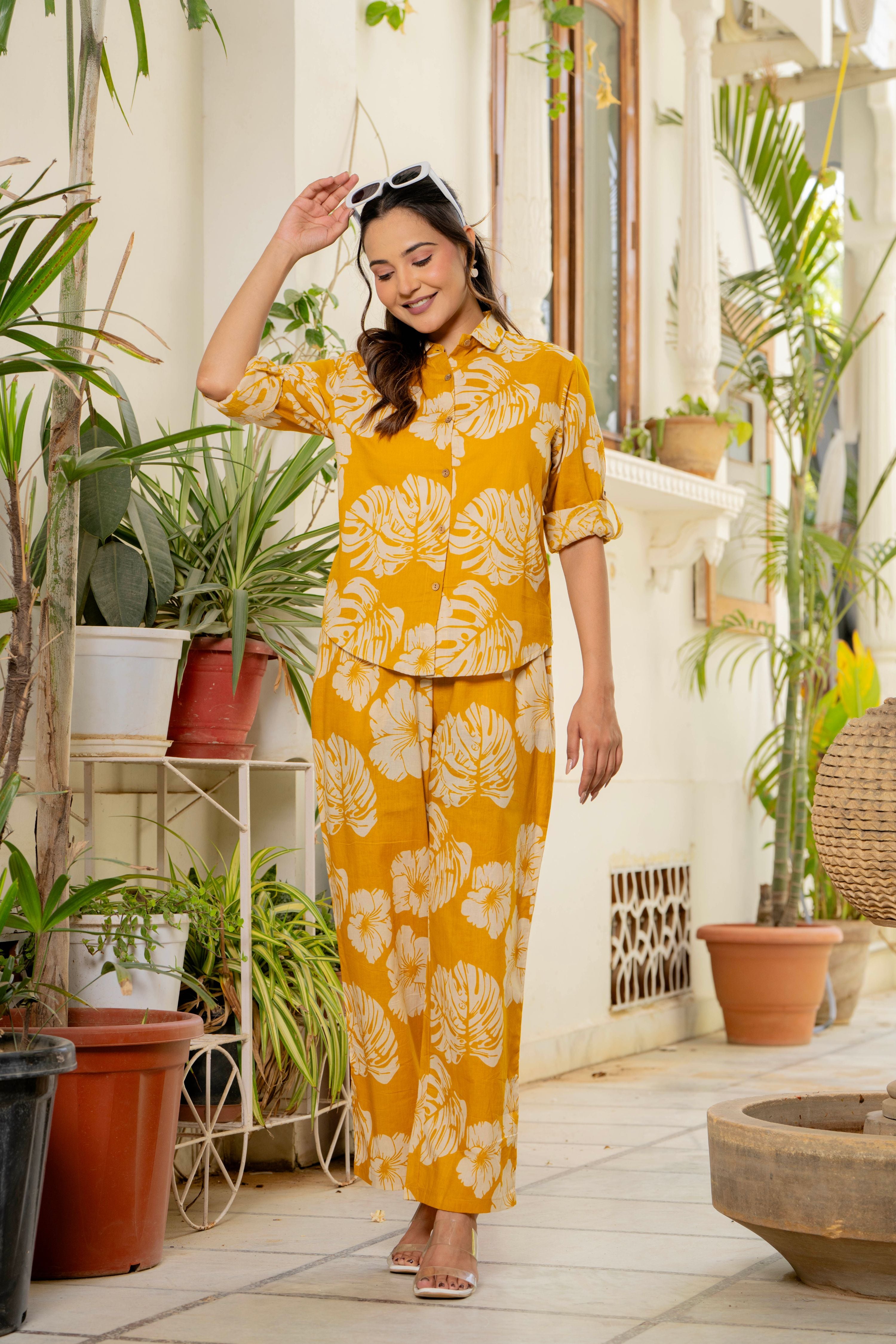 Golden Palm Co-Ord Set
