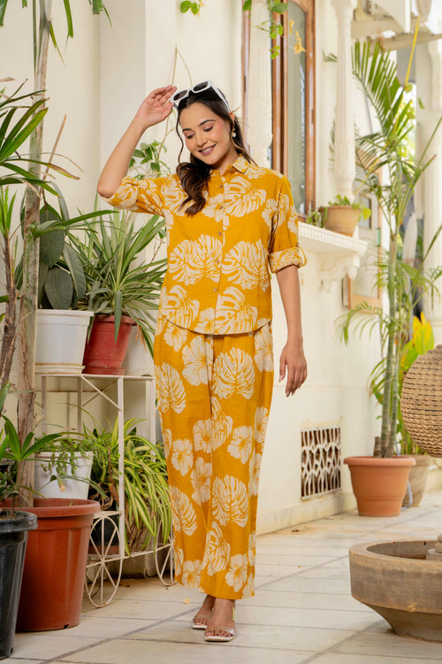 Golden Palm Co-Ord Set