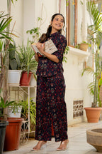 Ikkat Blue Co-Ord Set