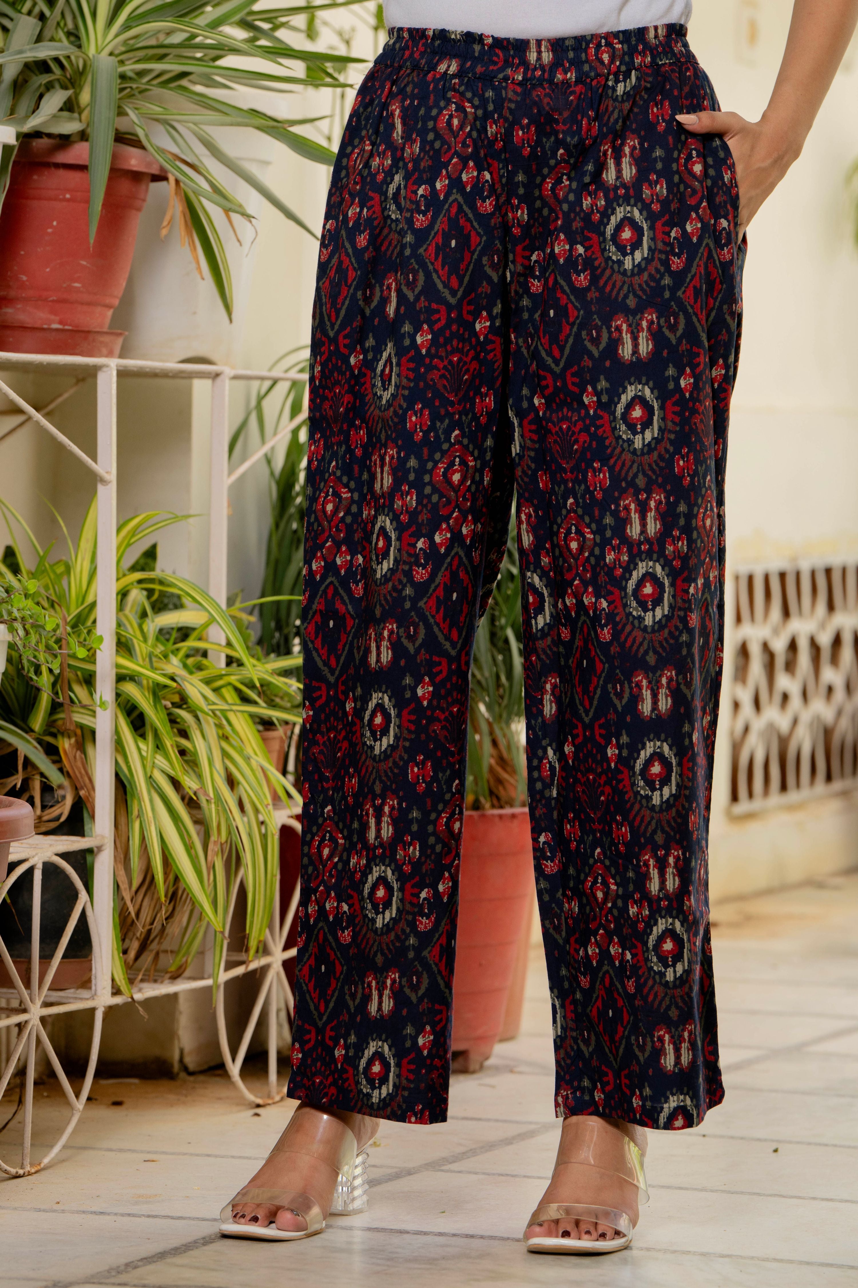 Ikkat Blue Co-Ord Set