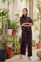 Ikkat Blue Co-Ord Set