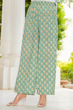 Noor Handblock Sleeveless Kurta Palazzo Set