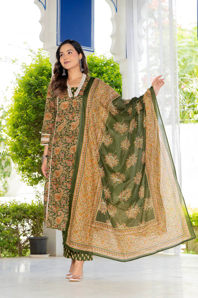 Neelam Green Anarkali Suit Set