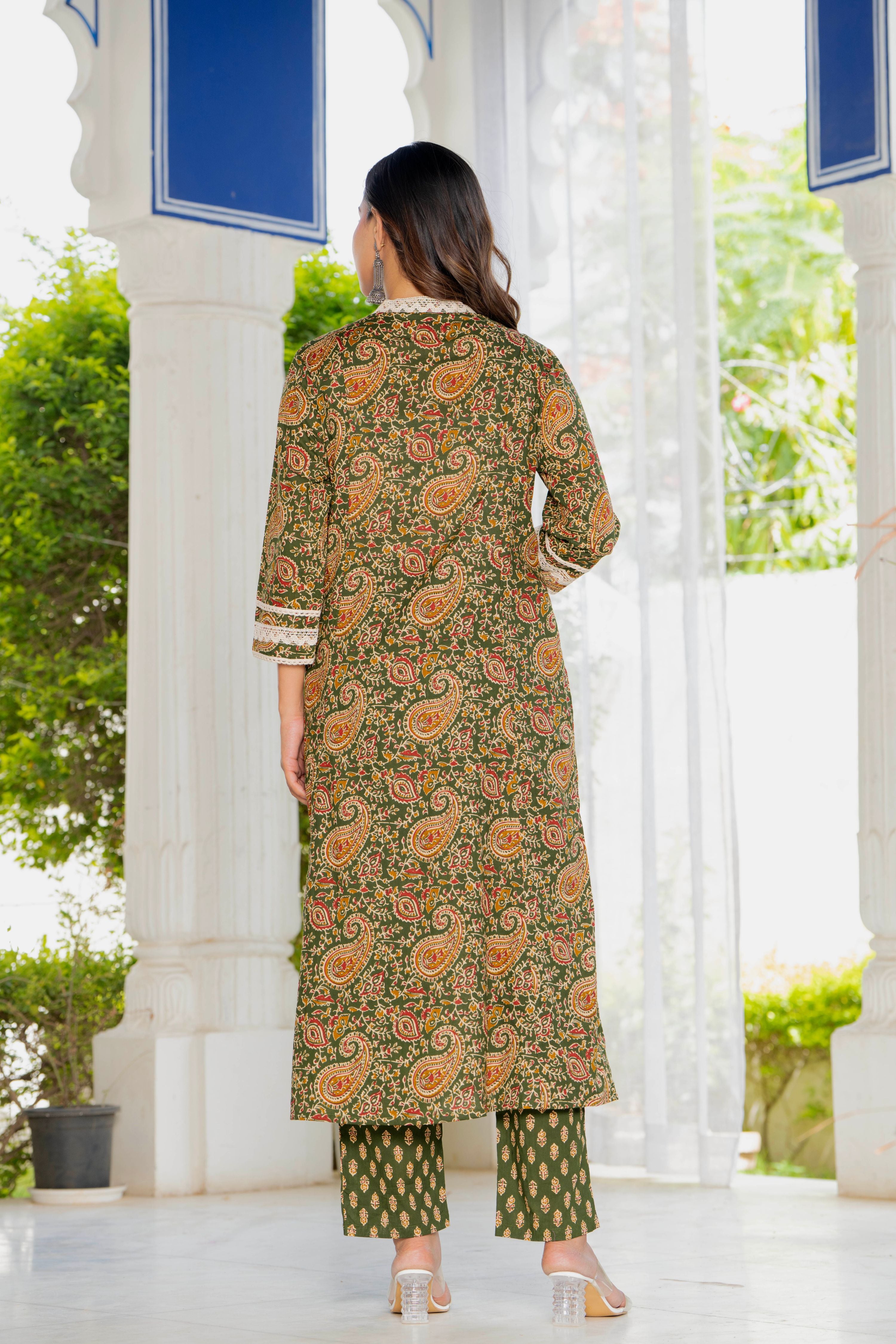 Neelam Green Anarkali Suit Set
