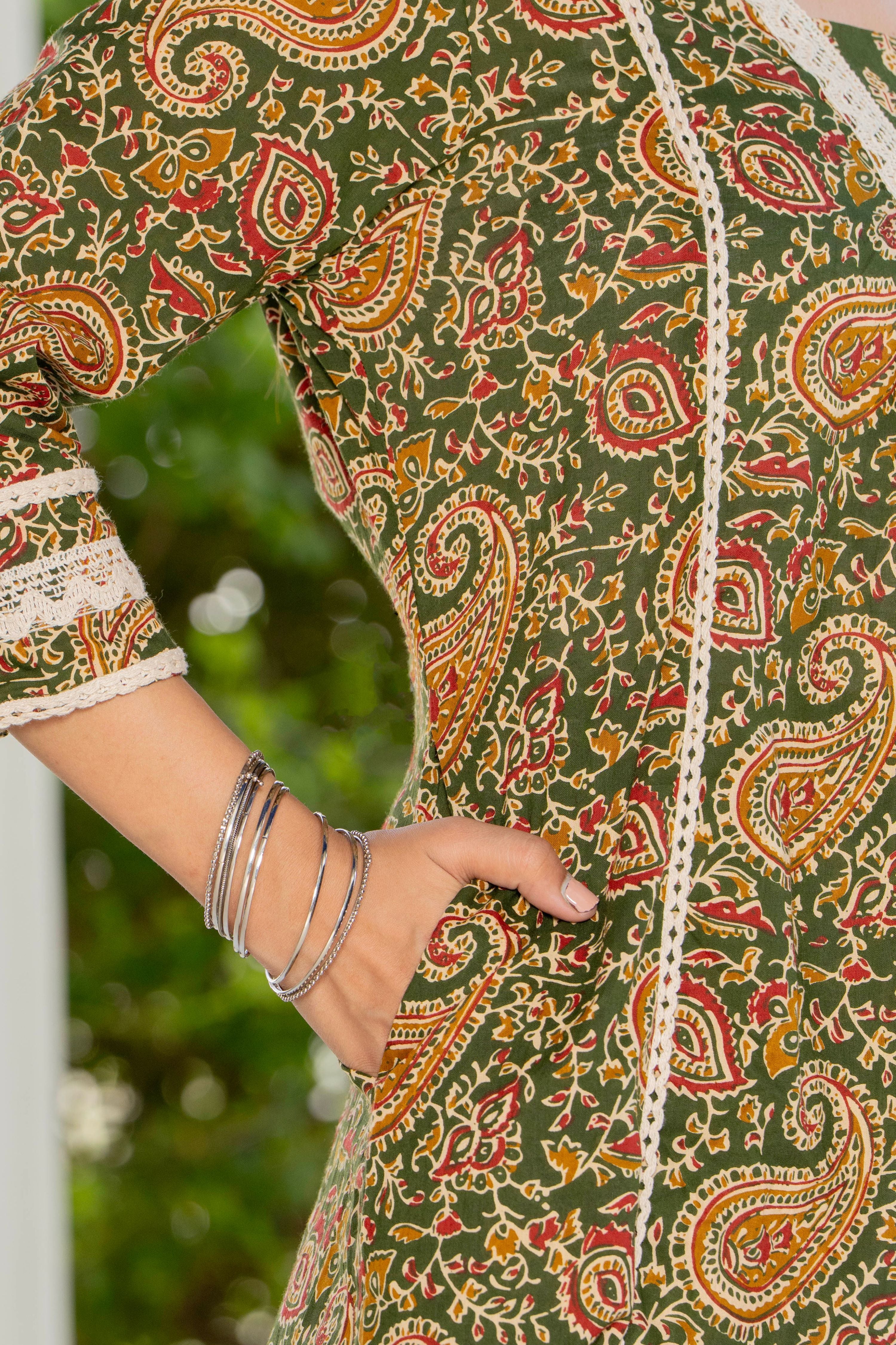 Neelam Green Anarkali Suit Set