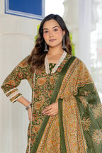 Neelam Green Anarkali Suit Set