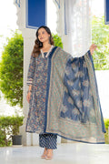 Neelam Blue Anarkali Suit Set