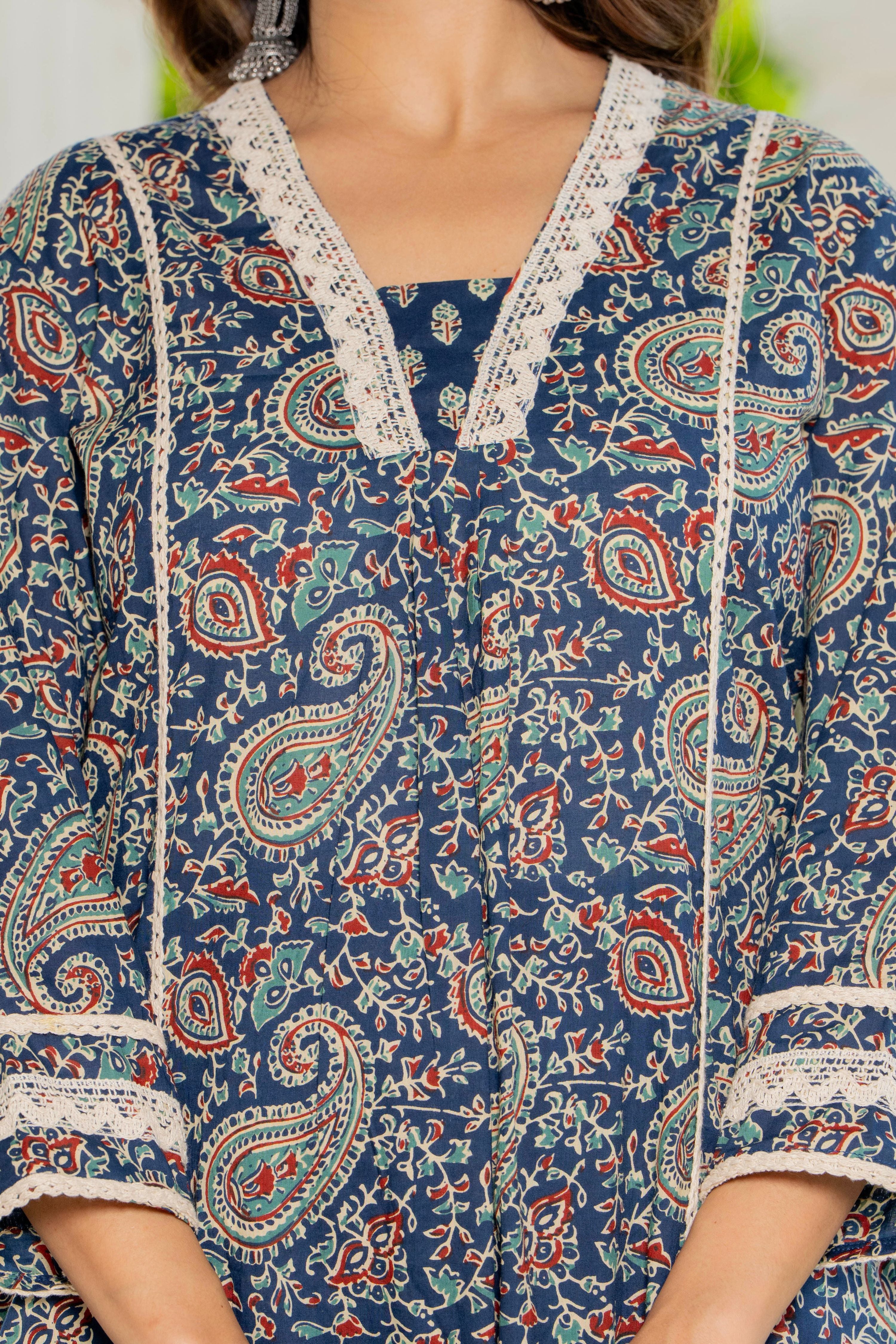 Neelam Blue Anarkali Suit Set