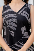 Heer Sleeveless Kurta Palazzo Set Black