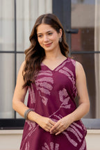 Heer Sleeveless Kurta Palazzo Set Maroon