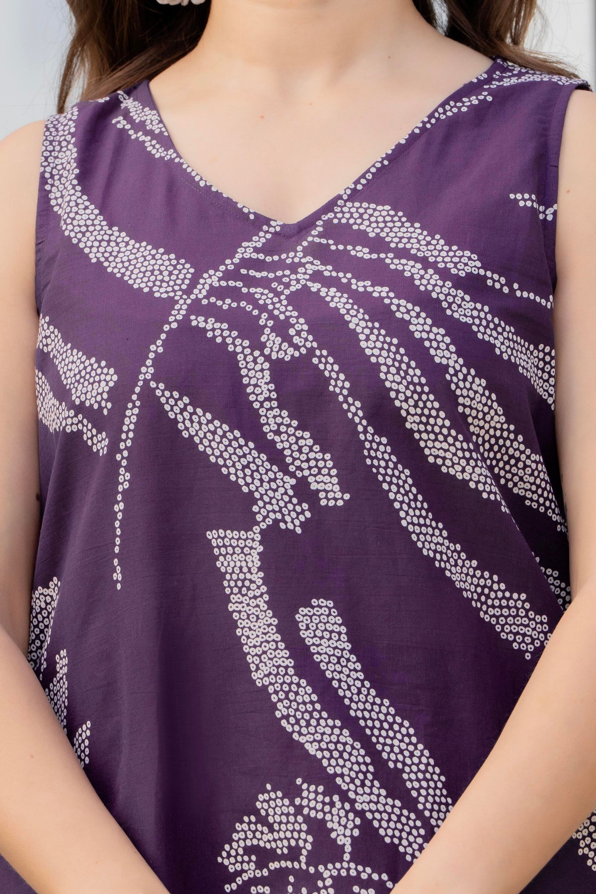Heer Sleeveless Kurta Palazzo Set Purple