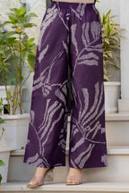 Heer Sleeveless Kurta Palazzo Set Purple