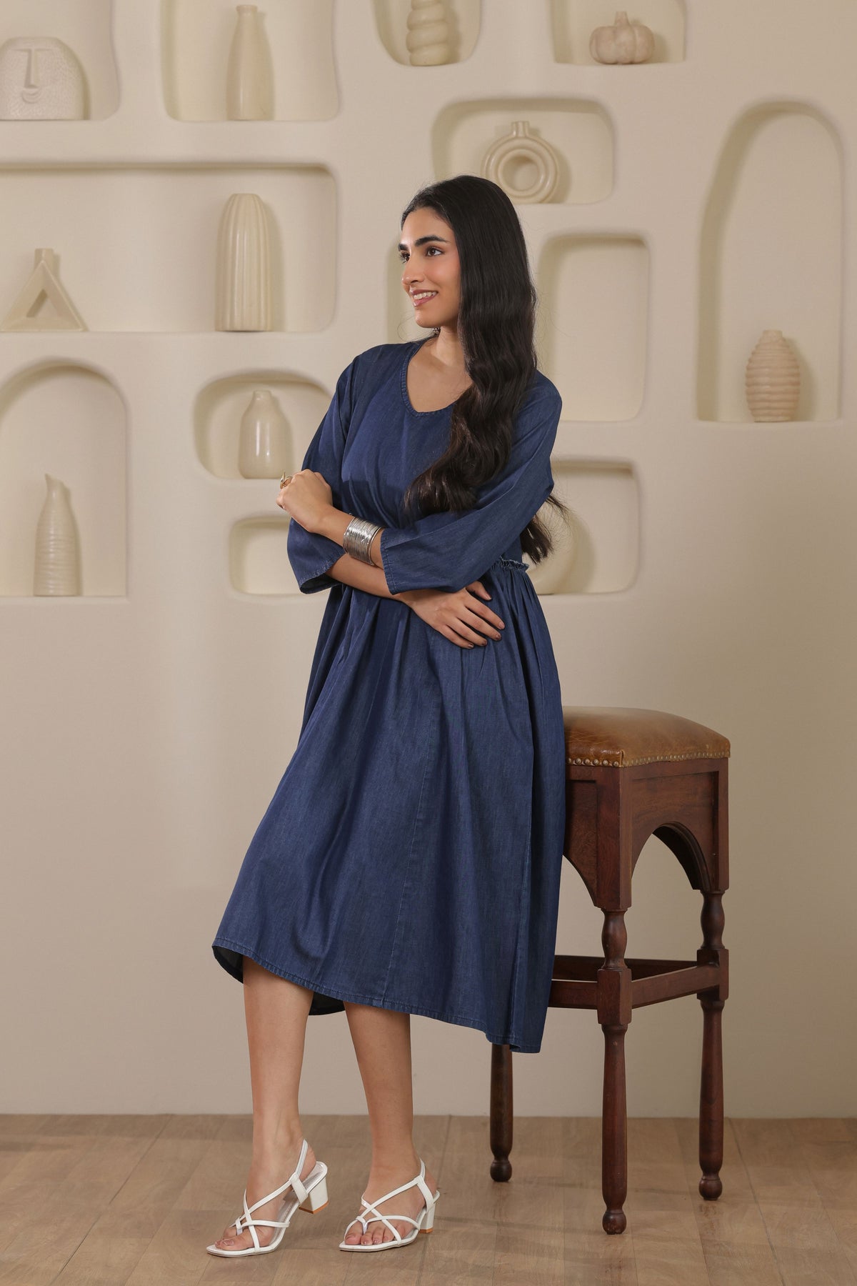 Denim Grace Dresses - Dark Blue