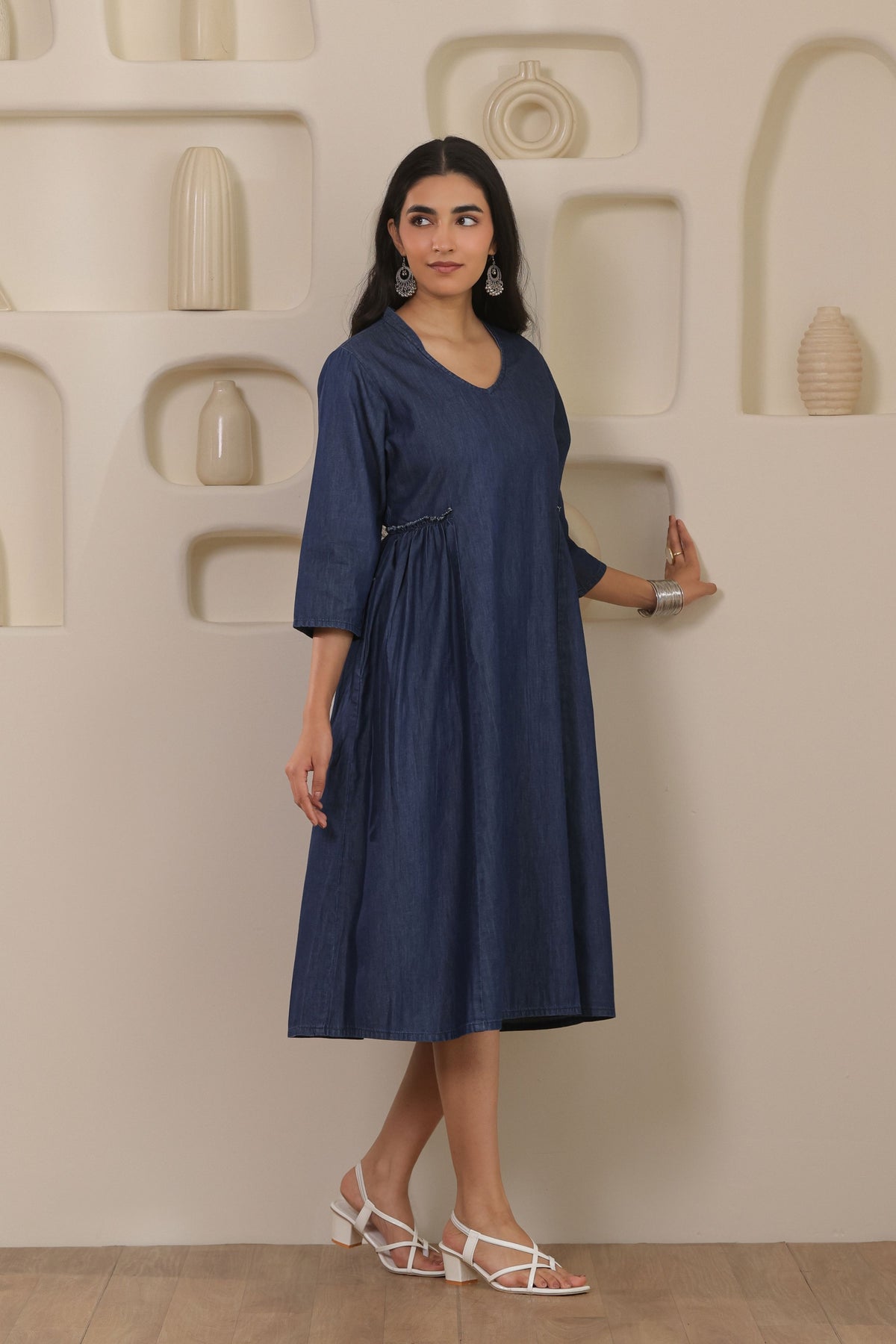 Denim Grace Dresses - Dark Blue