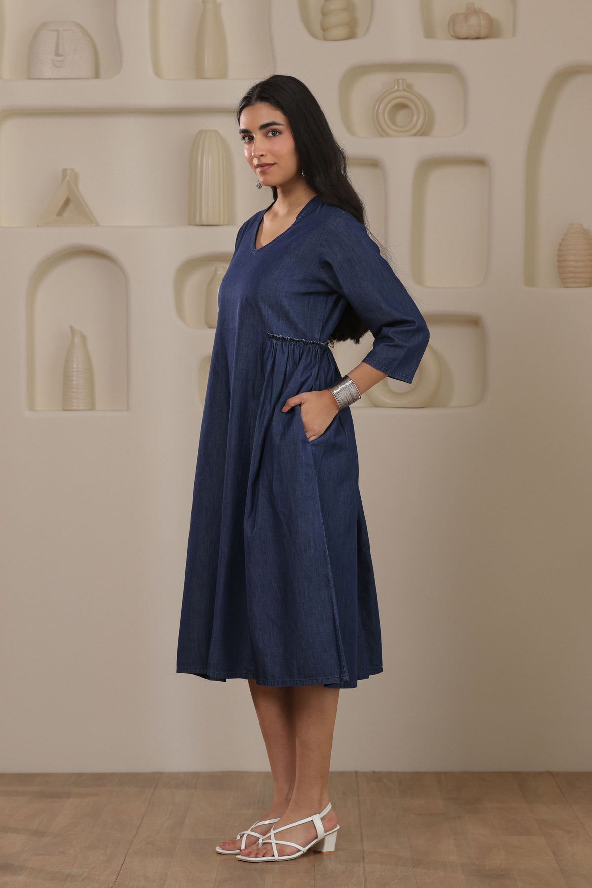 Denim Grace Dresses - Dark Blue