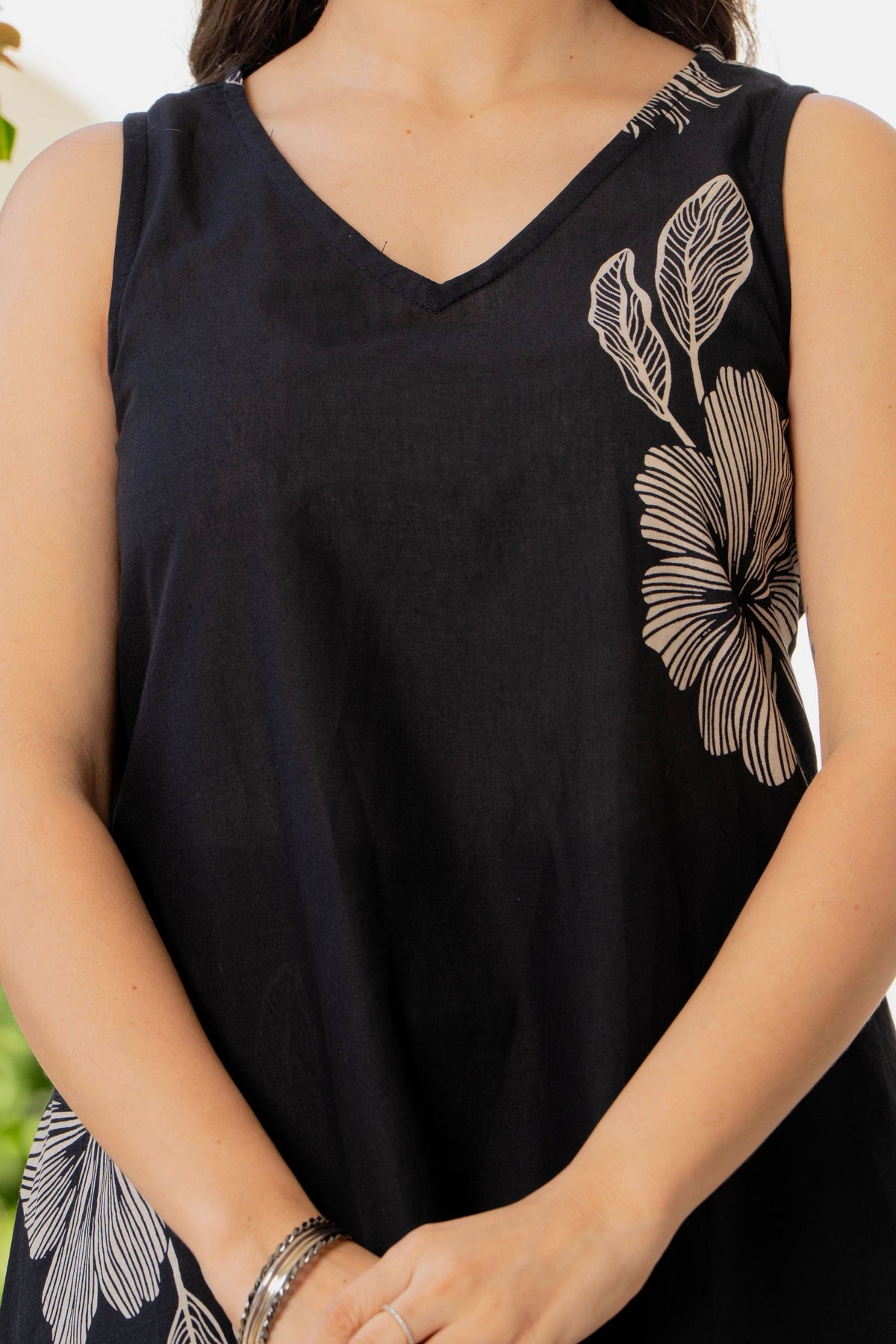 Gul-Bano Sleeveless Kurta Palazzo Set Black