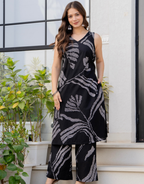 Heer Sleeveless Kurta Palazzo Set Black