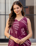 Heer Sleeveless Kurta Palazzo Set Maroon