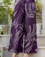 Heer Sleeveless Kurta Palazzo Set Purple