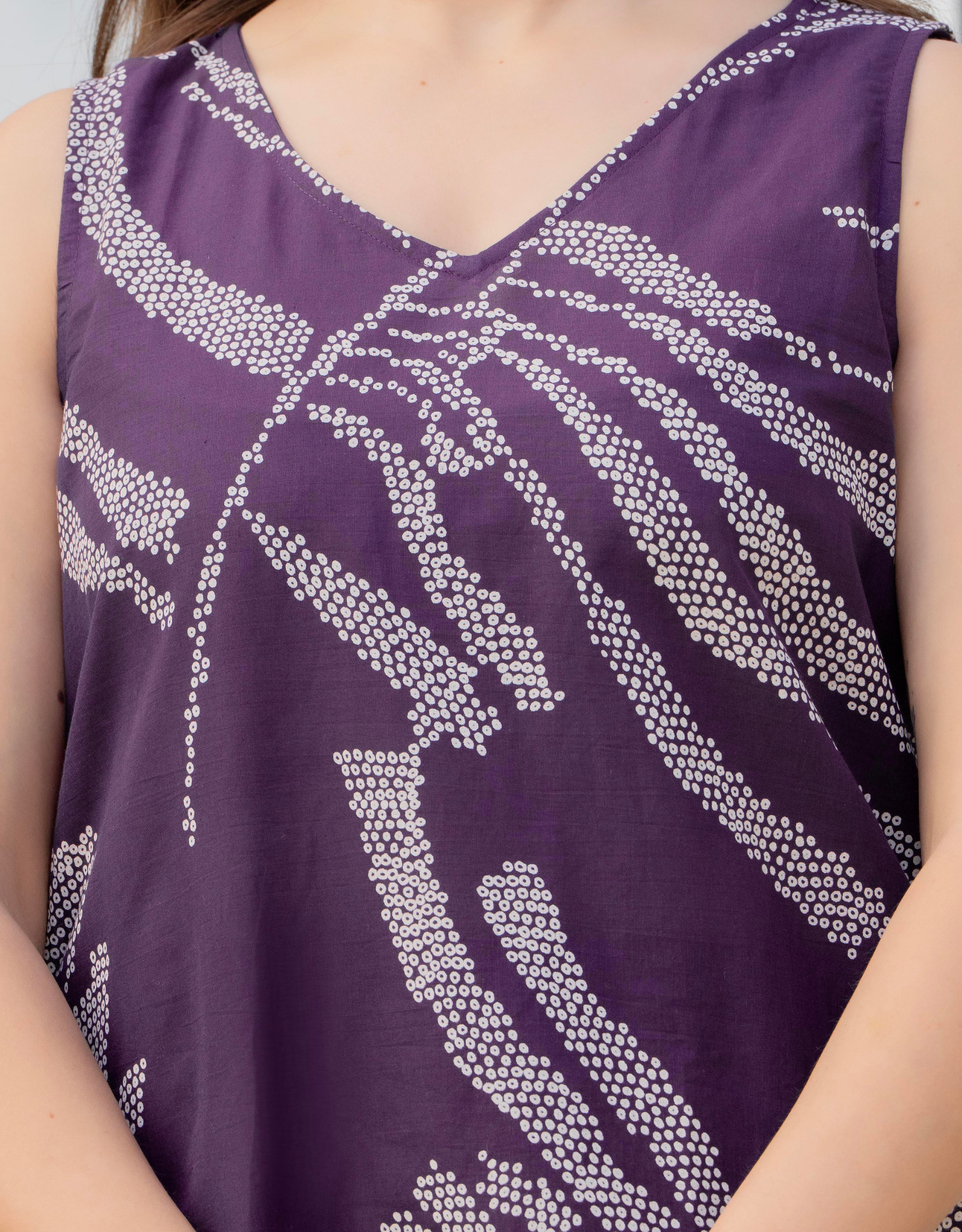 Heer Sleeveless Kurta Palazzo Set Purple