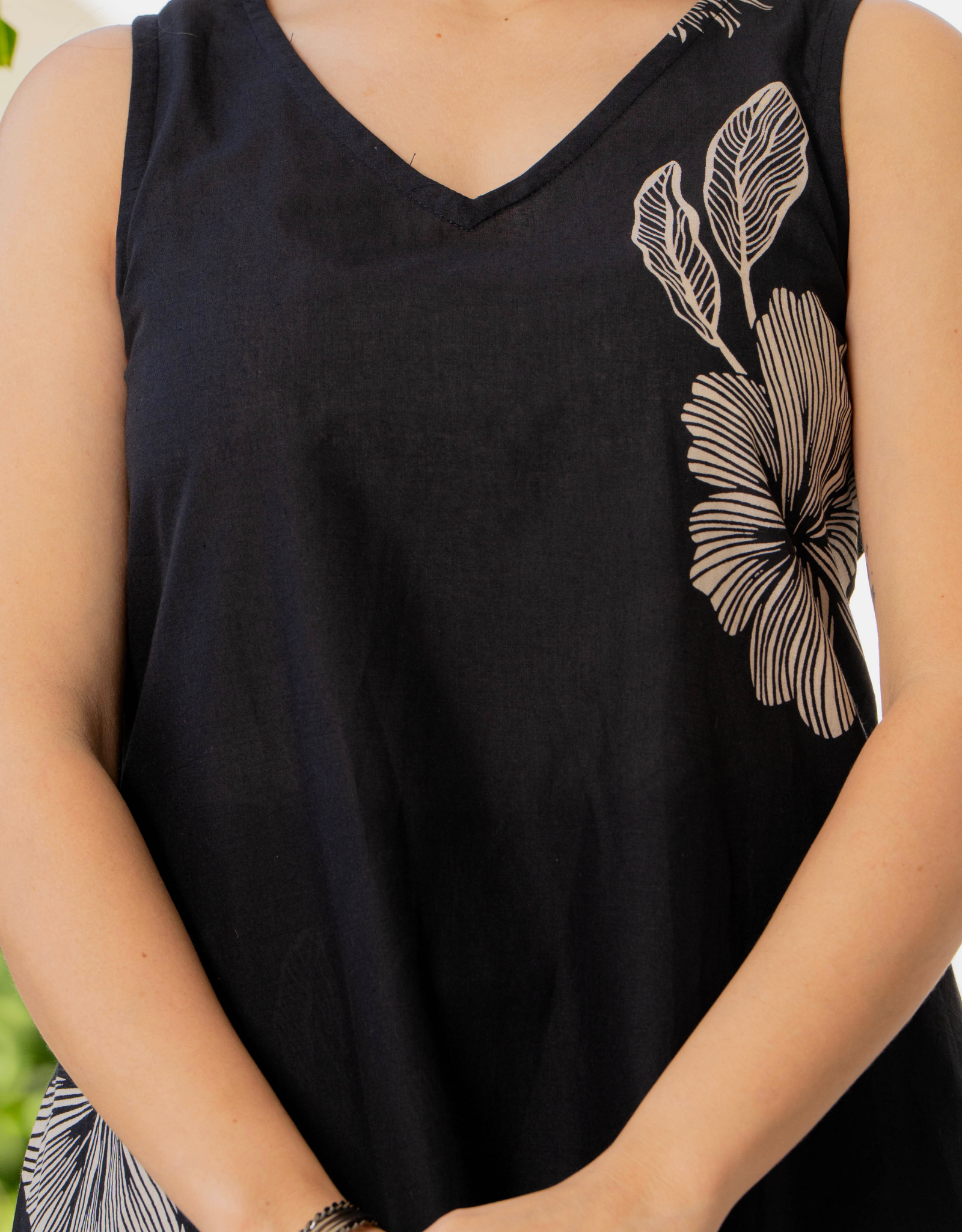 Gul-Bano Sleeveless Kurta Palazzo Set Black