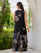Gul-Bano Sleeveless Kurta Palazzo Set Black